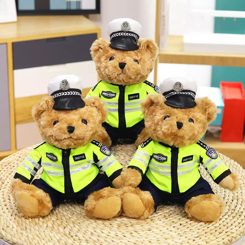 π Chocolate Police Teddy Bear β On Duty & Ready to Cuddle π
