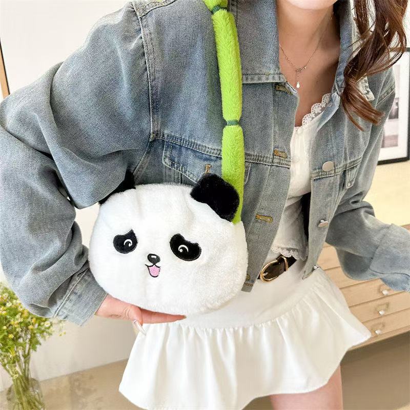 🐼 Panda Bamboo Plush Crossbody Bag 🐼