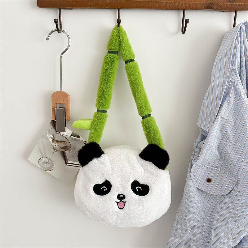 🐼 Panda Bamboo Plush Crossbody Bag 🐼