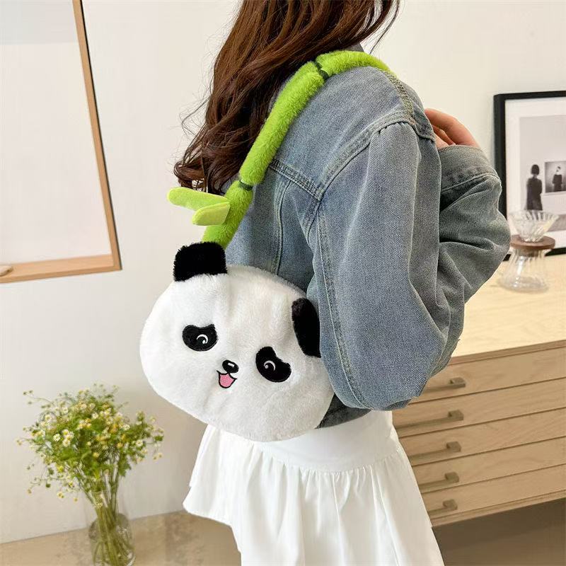 🐼 Panda Bamboo Plush Crossbody Bag 🐼